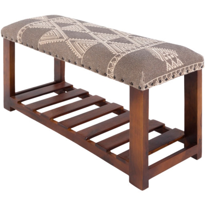 Surya Upholstered Bench - RAM-002