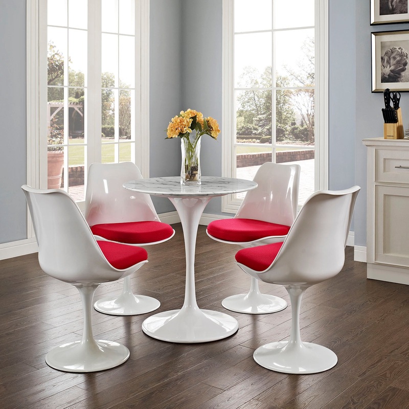 Modway Lippa 28" Round Artificial Marble Dining Table - EEI-1128