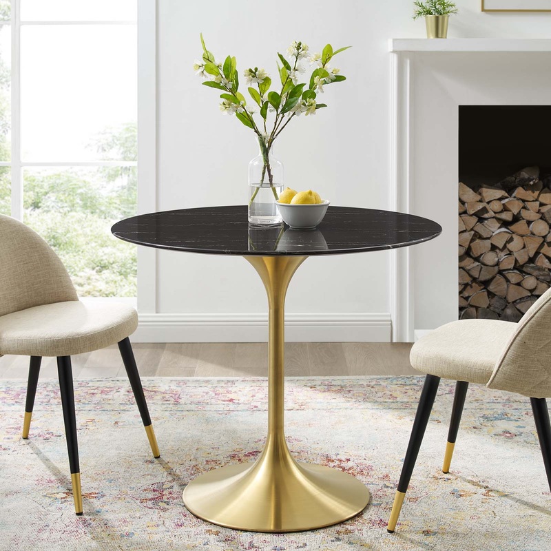 Modway Lippa 36" Artificial Marble Dining Table - EEI-5225