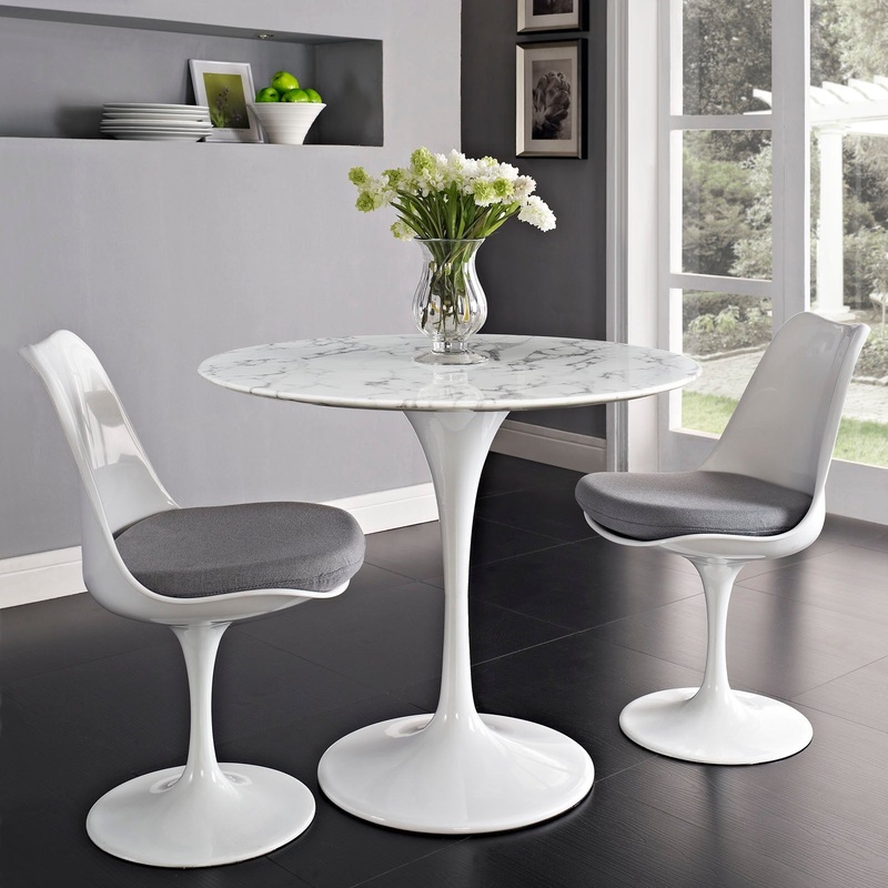 Modway Lippa 36" Round Artificial Marble Dining Table - EEI-1129