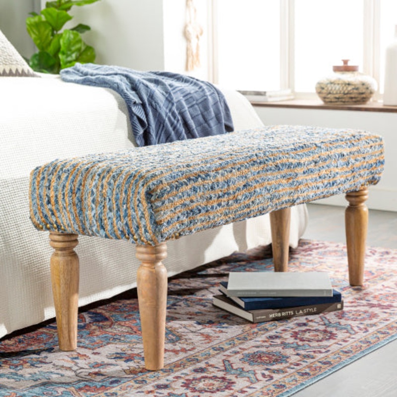 Surya Upholstered Bench - CBI-005