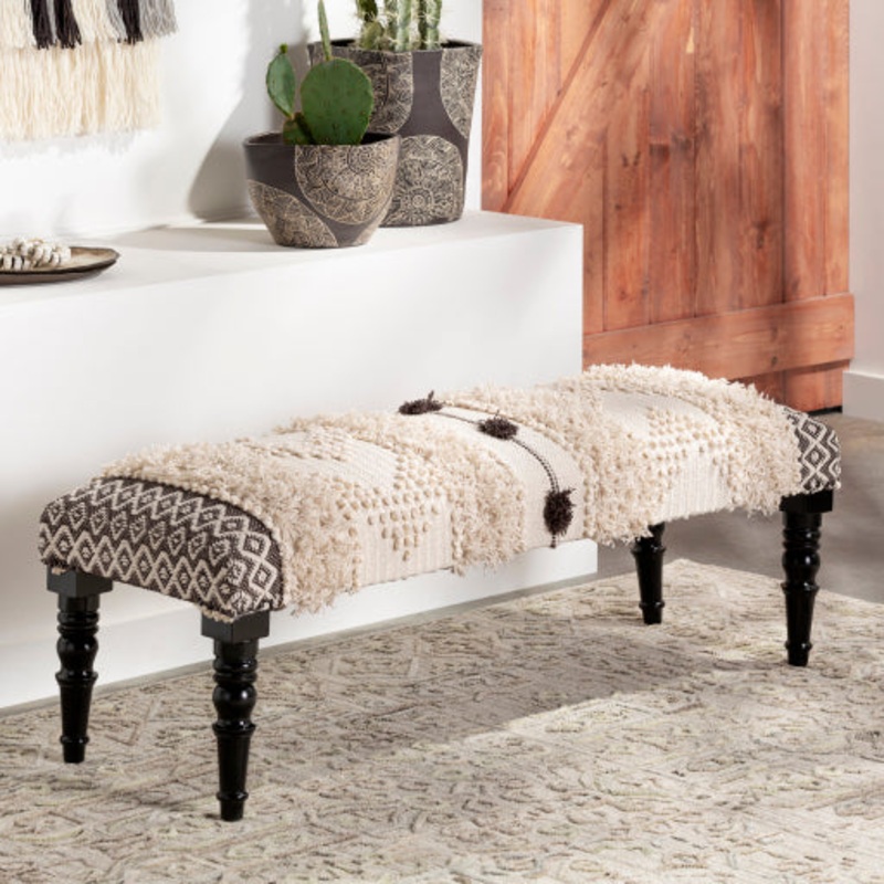 Surya Upholstered Bench - HRM-001