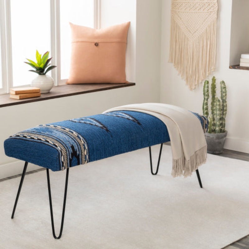 Surya Upholstered Bench - MAM-001