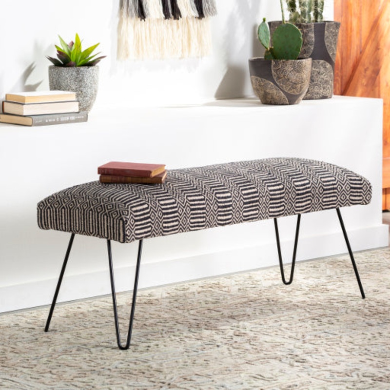Surya Upholstered Bench - NAK-001