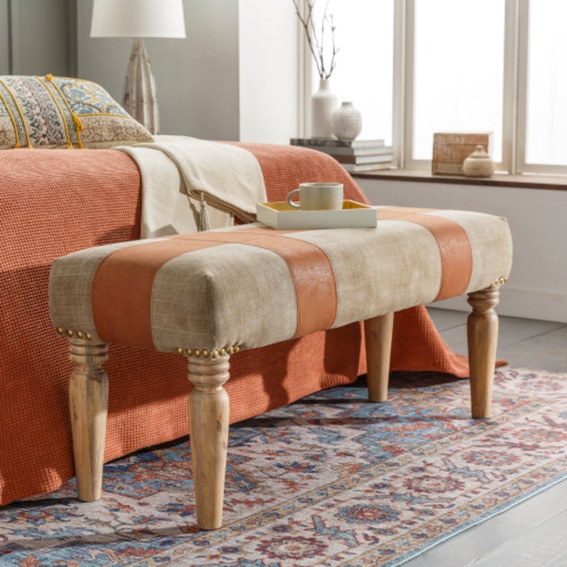 Surya Upholstered Bench - SHC-001
