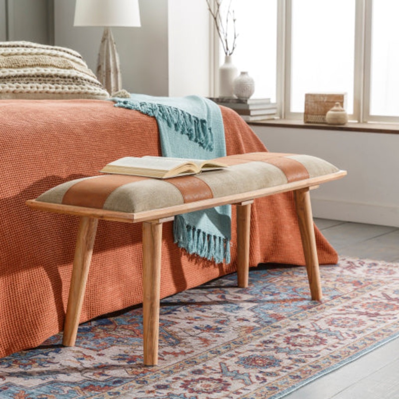 Surya Upholstered Bench - SHC-002