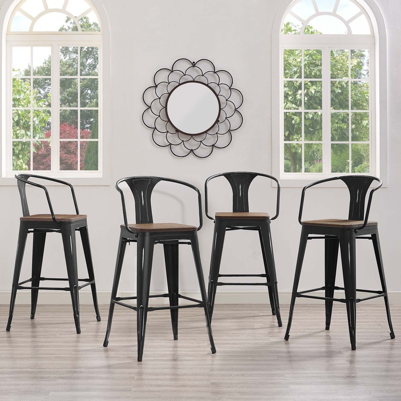 Modway Promenade Bar Stool Set of 4 - EEI-3955