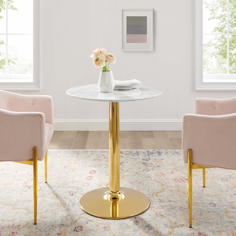 Modway Verne 28" Artificial Marble Dining Table - EEI-4548