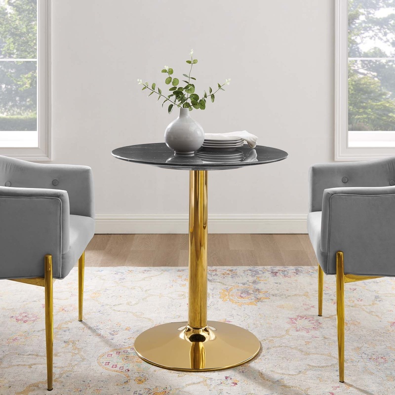 Modway Verne 28" Artificial Marble Dining Table - EEI-4746