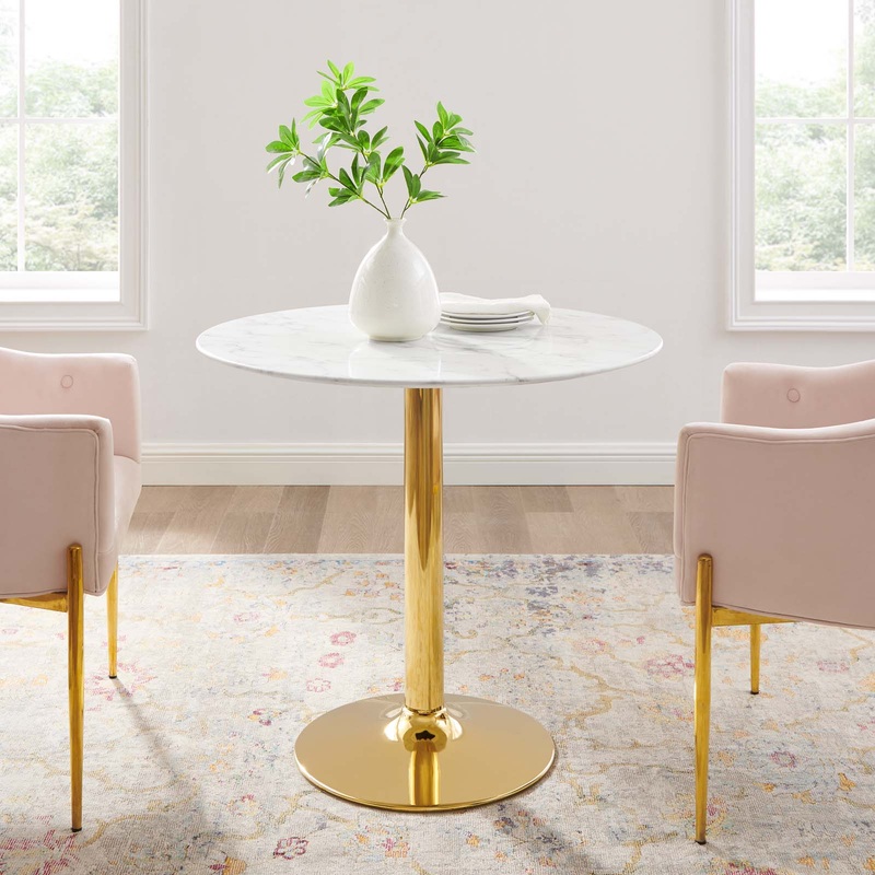 Modway Verne 35" Artificial Marble Dining Table - EEI-4549