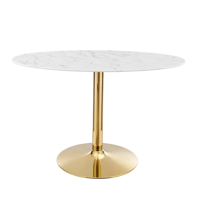 Modway Verne 48" Oval Artificial Marble Dining Table - EEI-4752