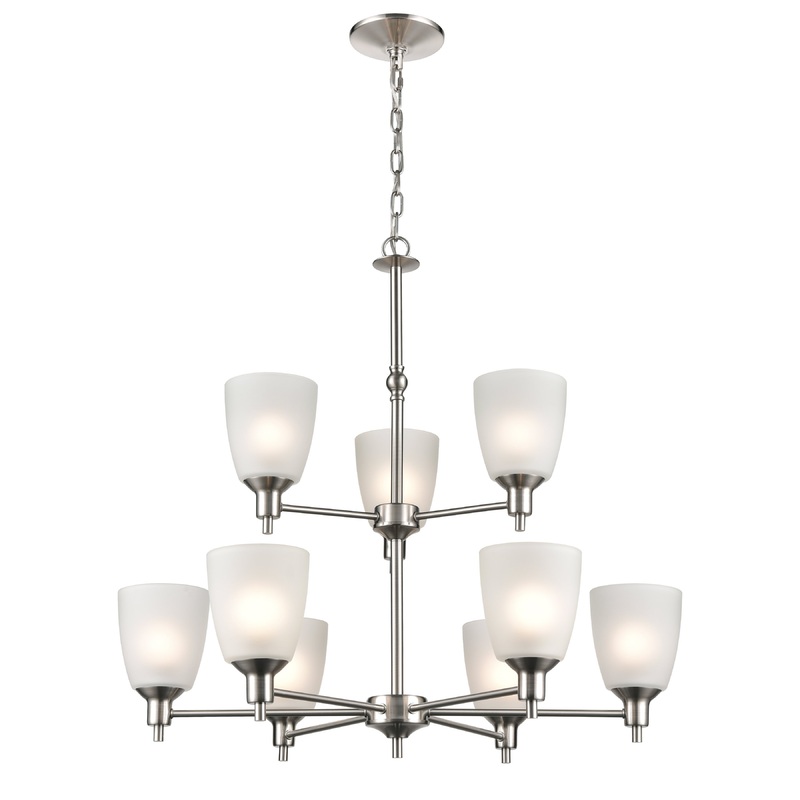 9L Chandelier In Bn  ELK
