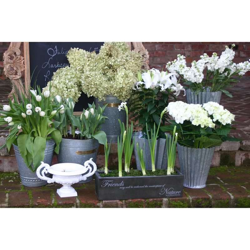 French Pleat Flower Bucket - Short   ELK Lifestyle
