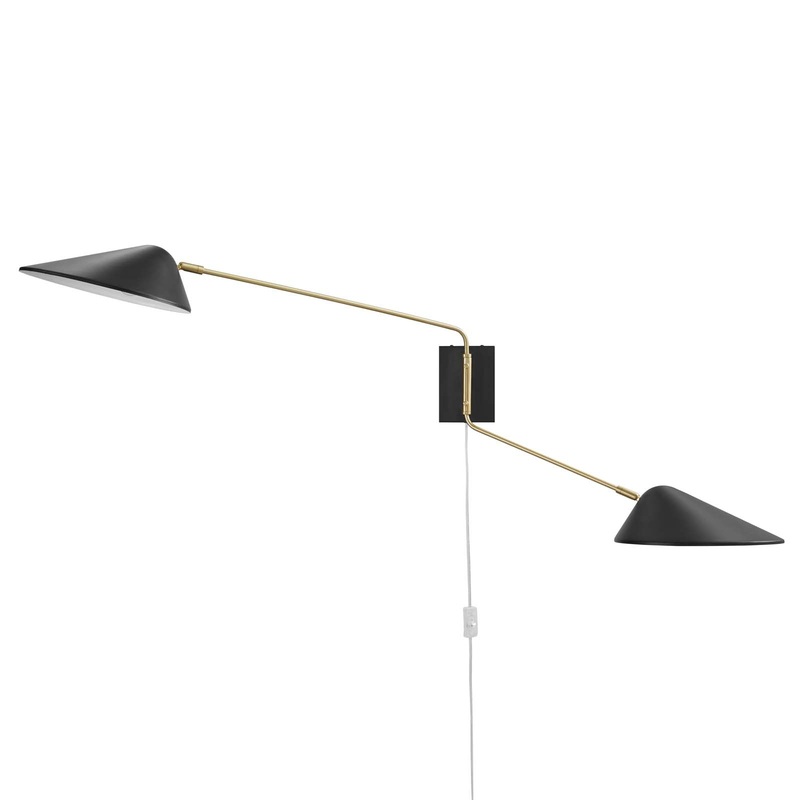 Modway Journey 2-Light Swing Arm Wall Sconce - EEI-5294