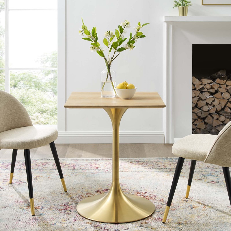 Modway Lippa 24" Square Wood Dining Table - EEI-5219