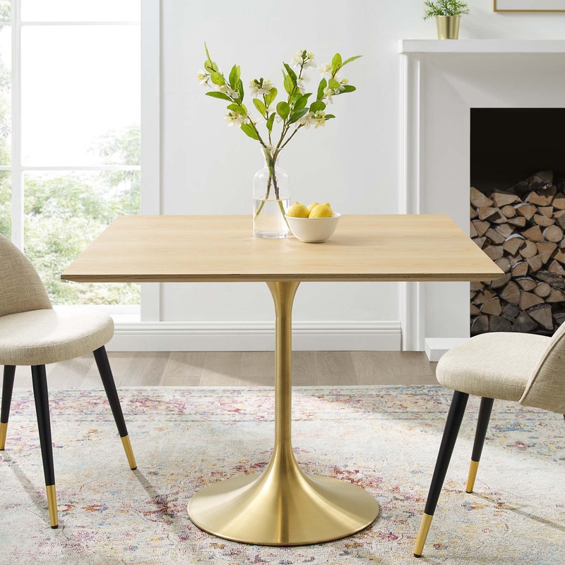 Modway Lippa 36" Square Wood Dining Table - EEI-5223