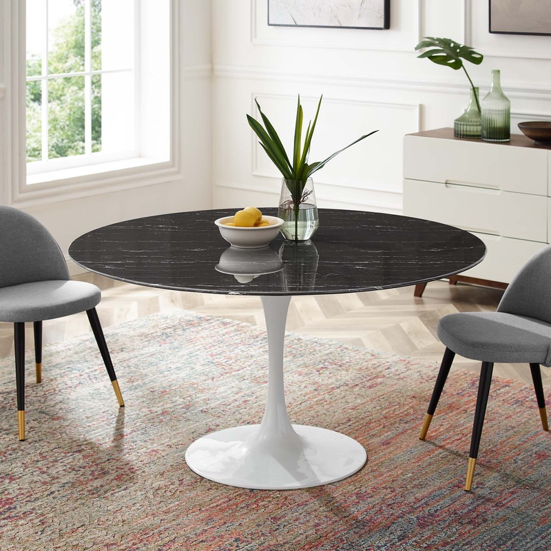 Modway Lippa 54" Artificial Marble Dining Table - EEI-5183