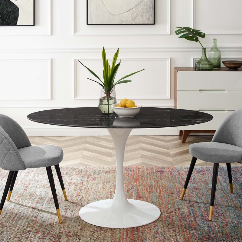 Modway Lippa 54" Artificial Marble Dining Table - EEI-5185