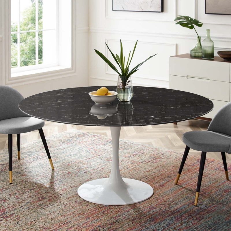 Modway Lippa 60" Artificial Marble Dining Table - EEI-5184