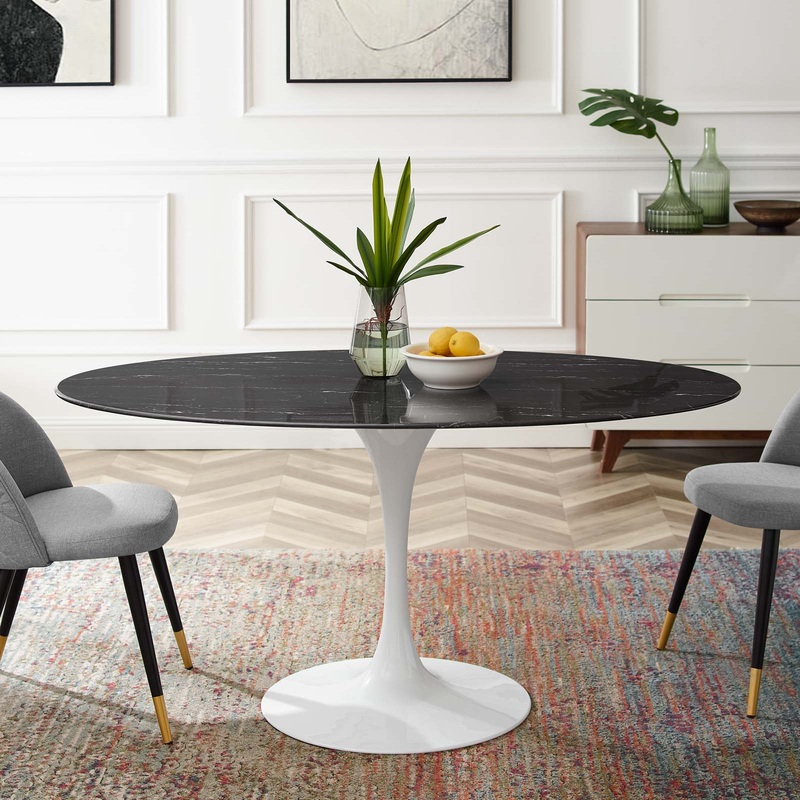 Modway Lippa 60" Artificial Marble Dining Table - EEI-5186