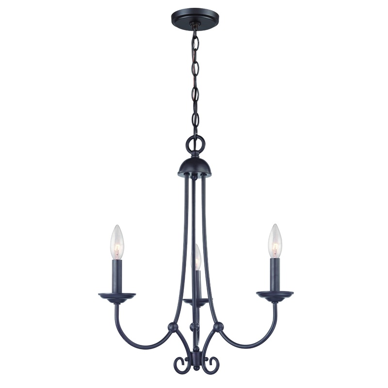 Williamsport 3-Light Chandelier In Oil Rubbed Bronze  ELK