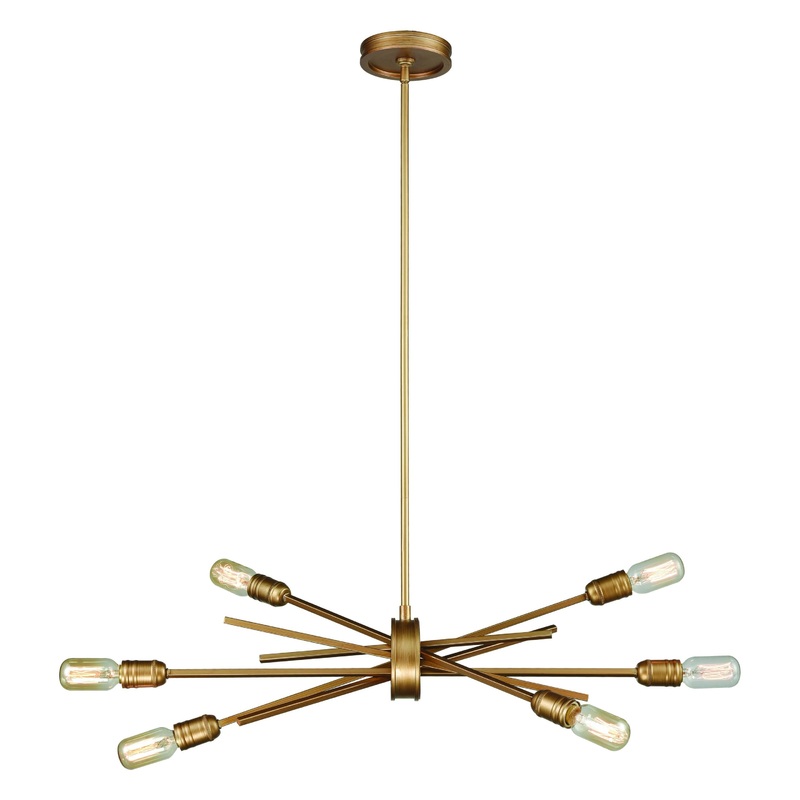Xenia 6-Light Chandelier In Matte Gold  ELK Lighting