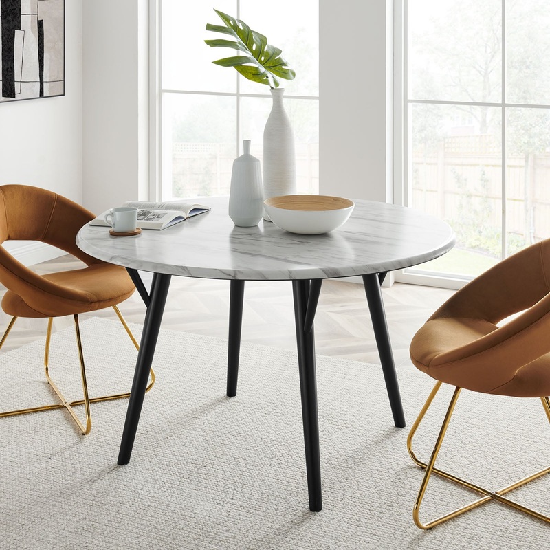 Modway Gallant 50" Round Performance Artificial Marble Dining Table - EEI-5509
