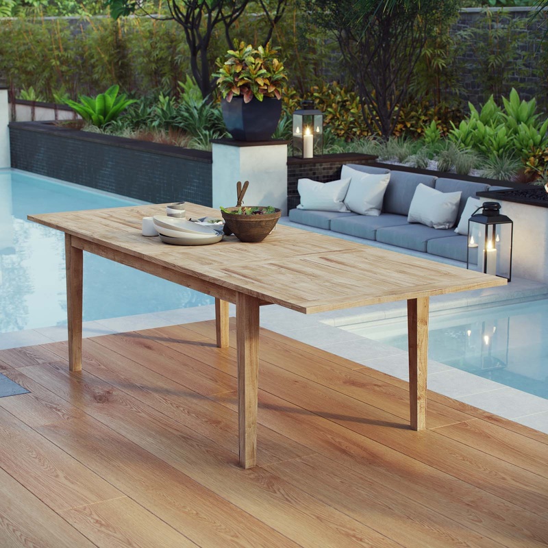 Modway Marina Extendable Outdoor Patio Teak Dining Table - EEI-2714