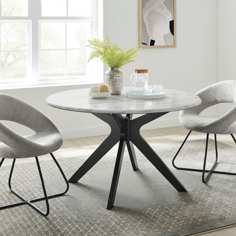 Modway Traverse 50" Round Performance Artificial Marble Dining Table - EEI-5508
