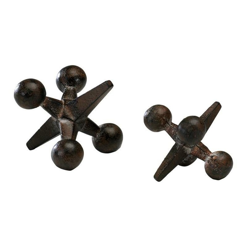Large Antiqued Rust Jack