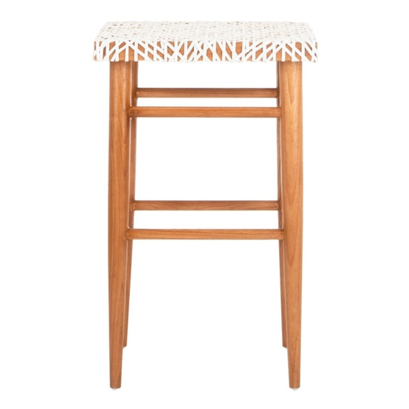 Safavieh Kaleo Woven Leather Barstool