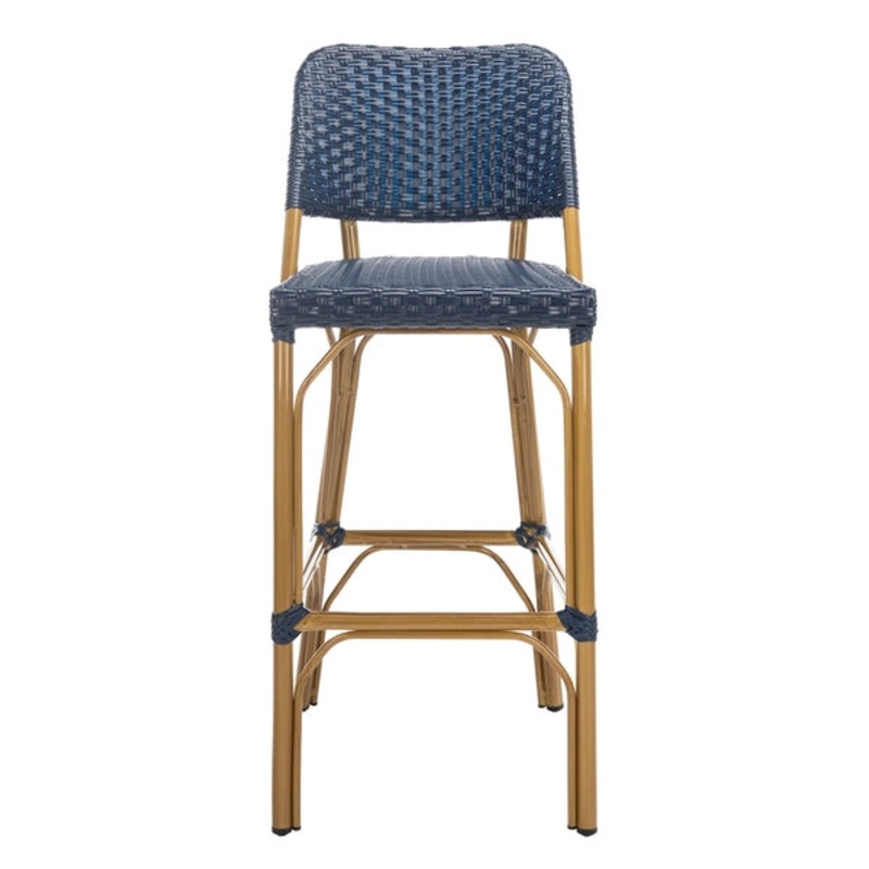 Safavieh Deltana Bar Stool Navy (Indoor/Outdoor)