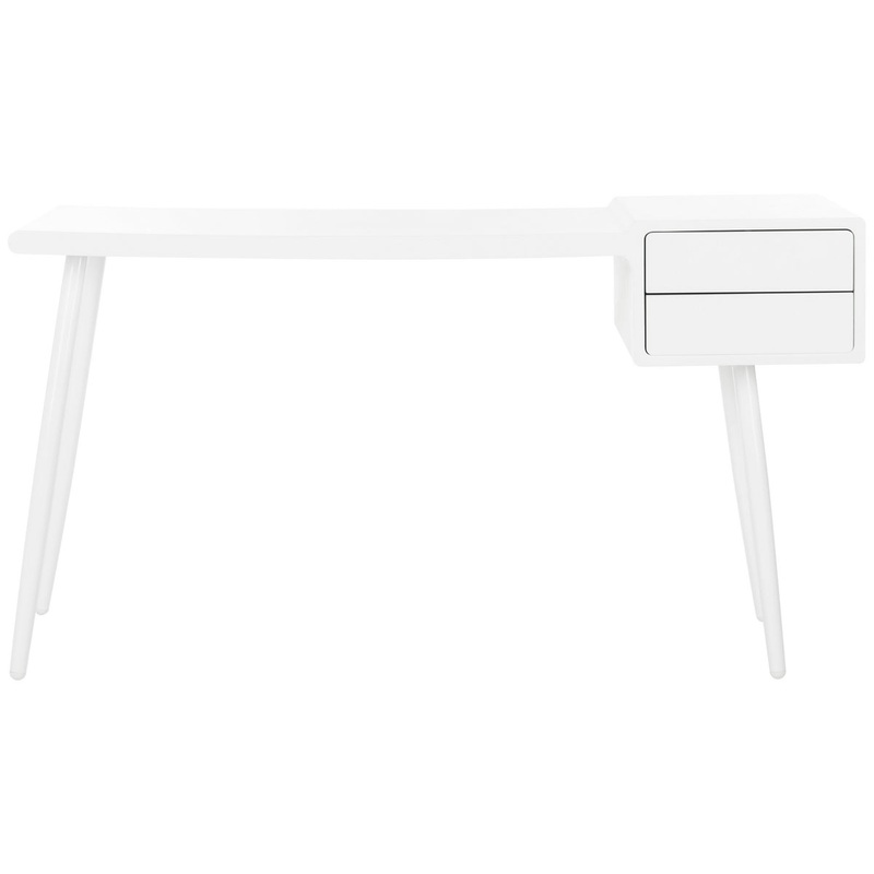 Safavieh Ferli Mid Century Scandinavian Two Drawer Desk
