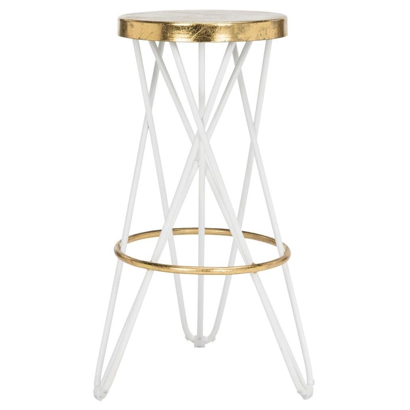 Safavieh Lorna Gold Leaf Bar Stool