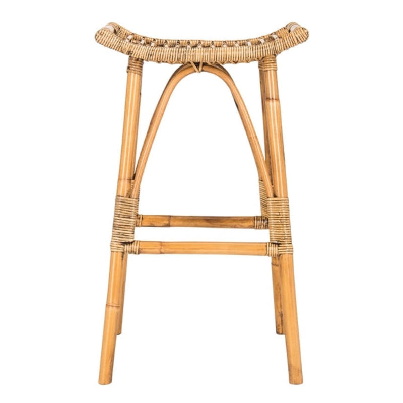 Safavieh Leda Rattan Bar Stool