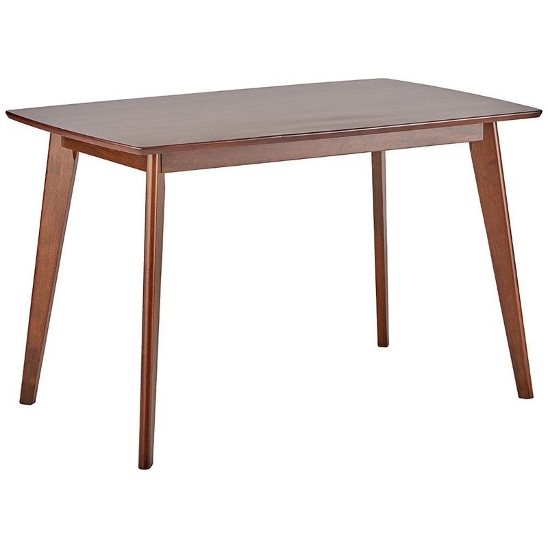 Wooden Dining Table, Chestnut Brown  By Benzara