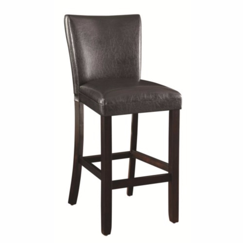 Comfortable Bar Stool, Brown, Set Of 2  By Benzara