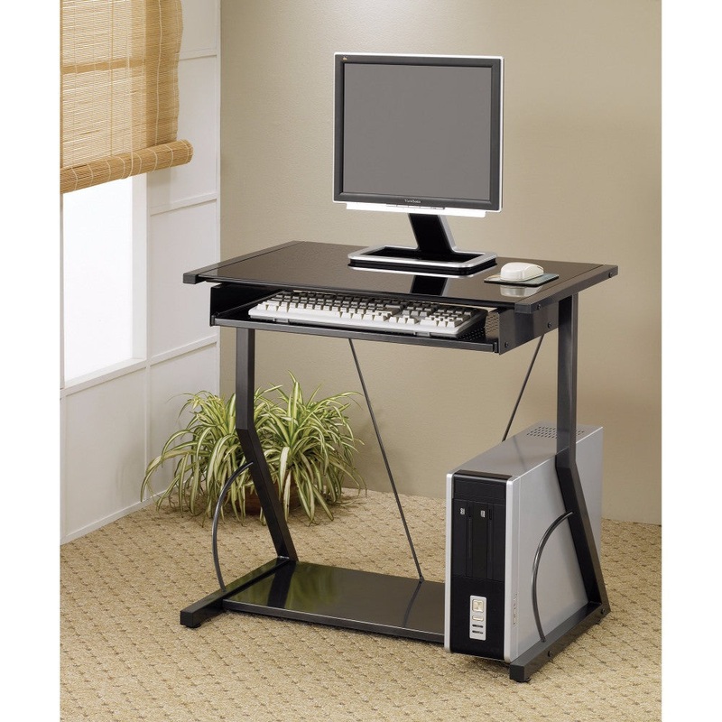 Appealing Well Designed Black Computer Desk  By Benzara