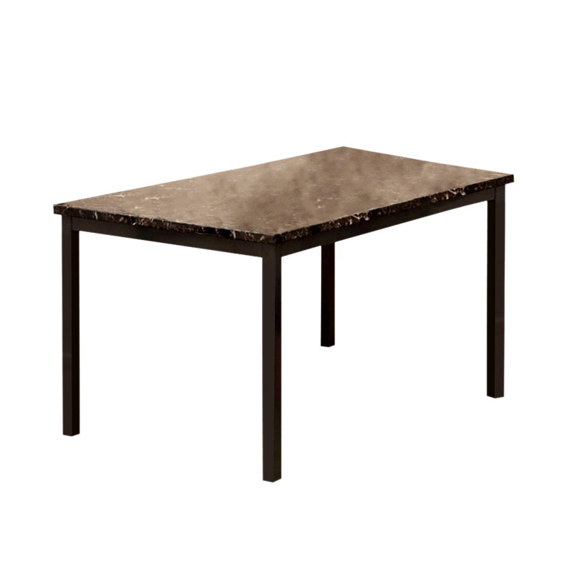 Colman Contemporary Dining Table, Black By Benzara