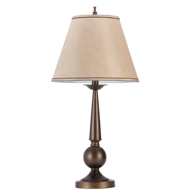 Immaculate Traditional Table Lamp, Bronze Set Of 2 By Benzara