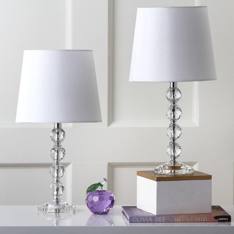 Safavieh Nola Stacked Crystal Ball Lamp